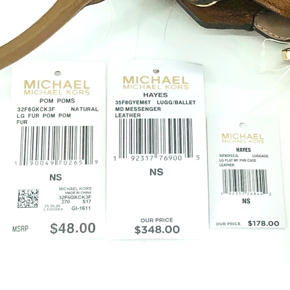 3PCS Michael Kors Hayes MD Messenger Wallet Charms - Picture 8 of 8